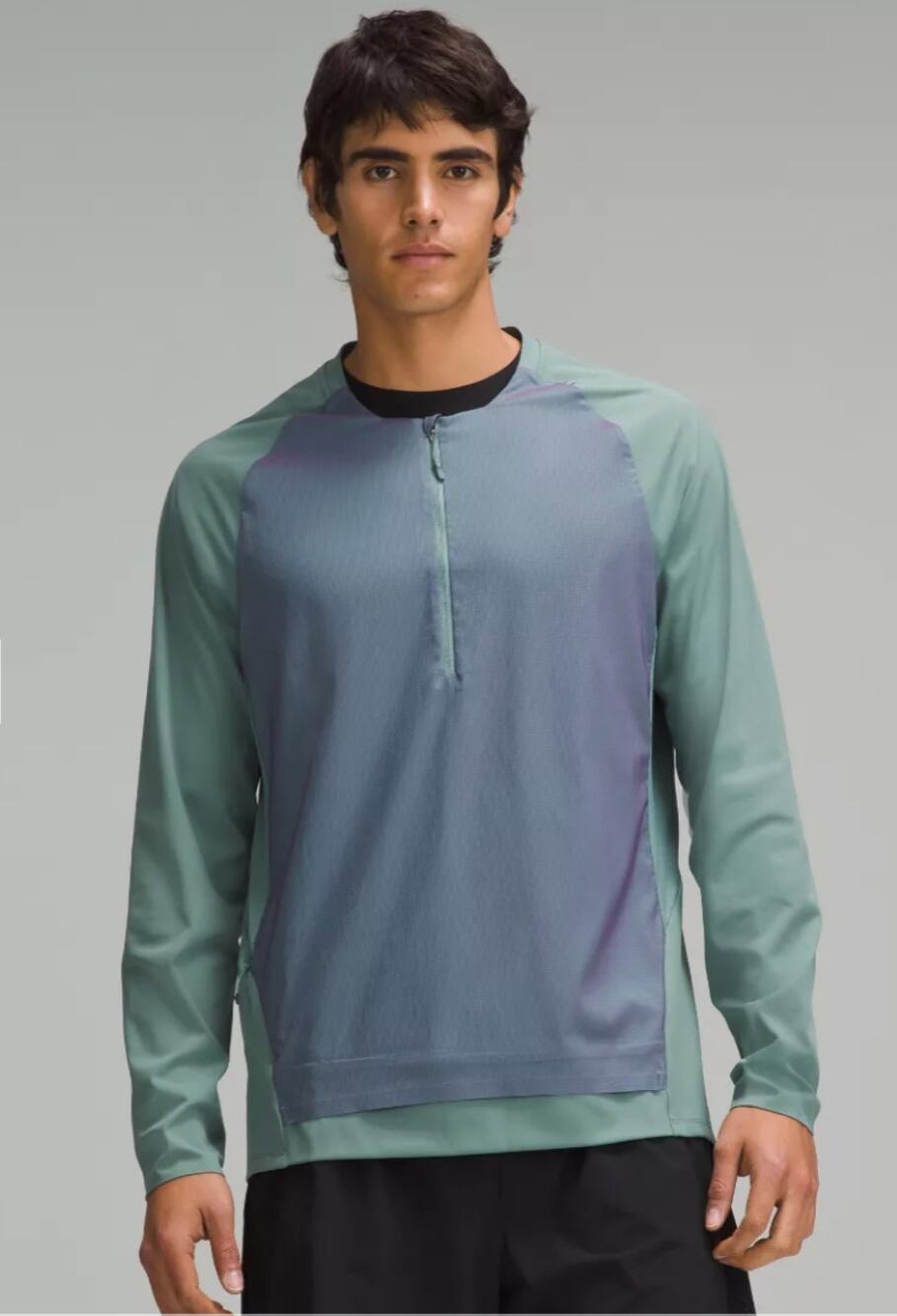 LULULEMON NWT Nulux Running Half-Zip Iridescent // L